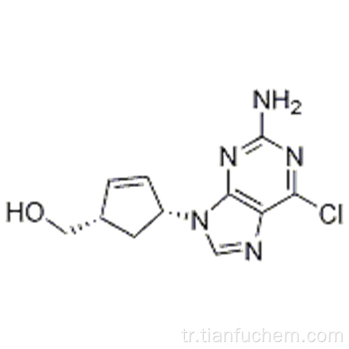 2-Siklopenten-1-metanol, 4- (2-amino-6-kloro-9H-purin-9-il) -, (57193125,1S, 4R) CAS 136522-33-3